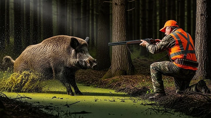 How Hunters Take Down a Giant Wild Hog Herd During a Dangerous Hill Ambush | Wild Boar Hunting