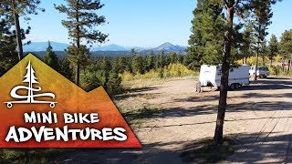 Fun on the Mini Bike and Camping in Pike National Forest