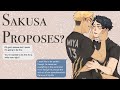 Haikyuu Texts | Sakusa Proposes? Sakuatsu Christmas Special