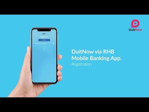 Rhb Mobile Banking App Duitnow Registration Youtube
