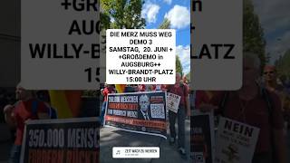 Augsburg: Immer mehr Menschen demonstrieren!