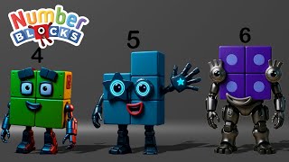 Numberblocks but EVERYONE is ROBOT