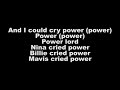 Hozier - Nina Cried Power (ft. Mavis Staples) ft. Mavis Staples (Lyrics)