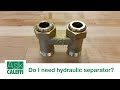 Do I need a hydraulic separator on a manifold mixing station?