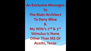 Mine & my family stimulus unlawfully denied by IRS of Austin, Texas