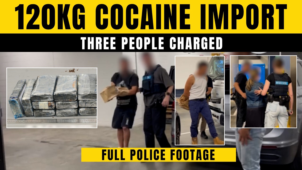 Three people charged following alleged 120 kg cocaine import