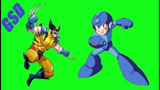 Wolverine and Megaman Sprite Animation Green Screens (Pink)