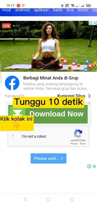 Cara melewati link download cararegistrasi.com atau safelinkku.com
