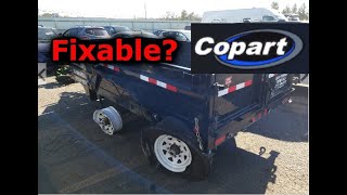Buying a WRECKED PJ Dump Trailer from COPART and fixing it