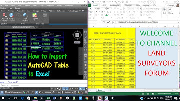 How to import XYZ coordinates from autocad to excel