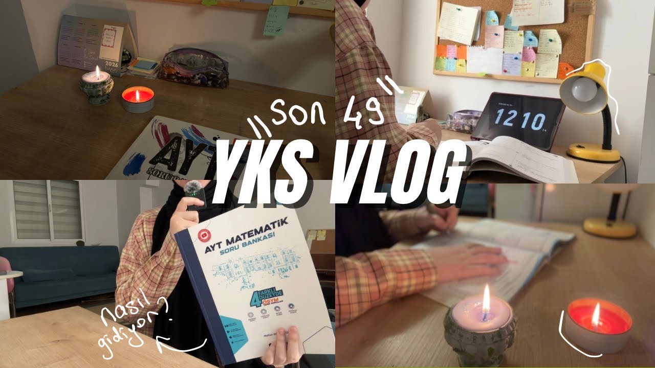 Son 49 gün!YKS MEZUN VLOG|Branş denemeleri, mental sağlık ve stres