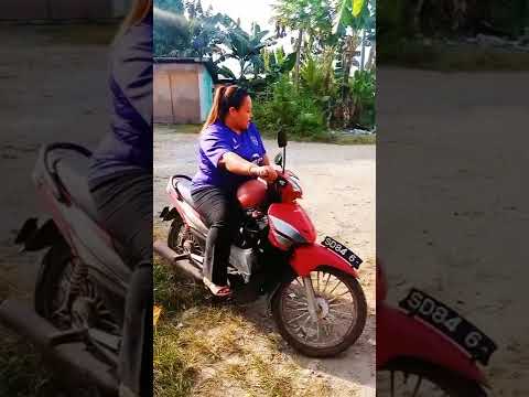 fat girl riding || malaysia village life || sawar tricks