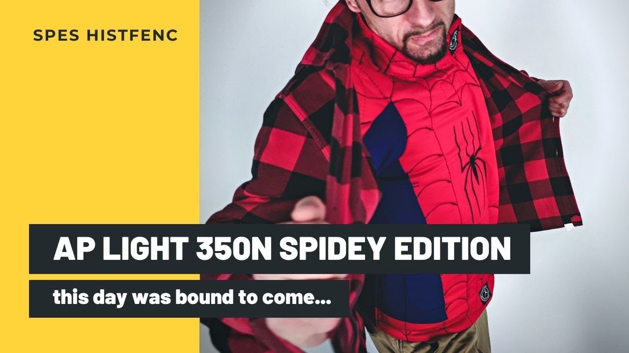 This day was bound to come… the AP LIGHT jacket in SPIDER-MAN version