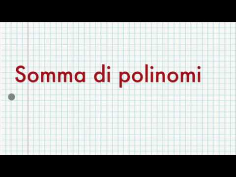 Somma di polinomi