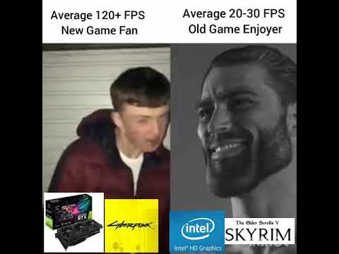 Average 120 FPS New Game Fan vs 30 FPS Old Game Enjoyer