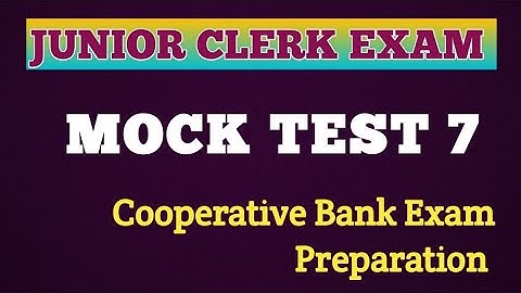 Mock Test 7- CSEB Junior Clerk Exam Preparation 2023.Ep:580