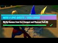 Dig Up Gnomes from Fort Crumpet and Pleasant Park (4) All Locations - Fortnite Week 5 Challenges