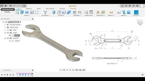 Make wrench in Fusion 360 | CAD | Fusion 360 tutorials for beginners