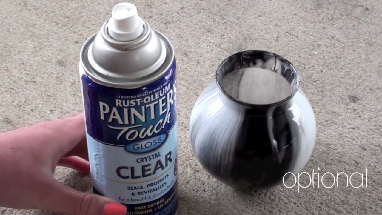 Marbled Glass Vase Tutorial YouTube