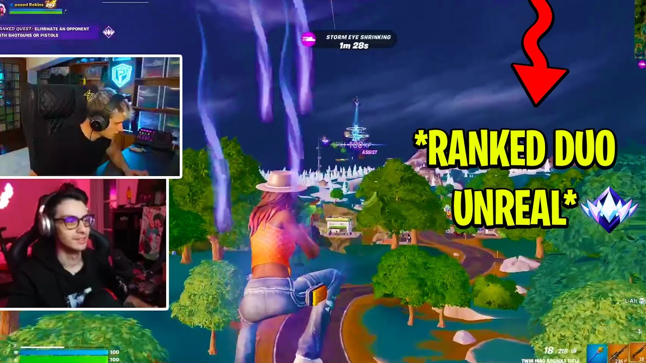 Piz e Rekins ANNIENTANO Tutti Nelle Ranked Duo Unreal! - Fortnite
