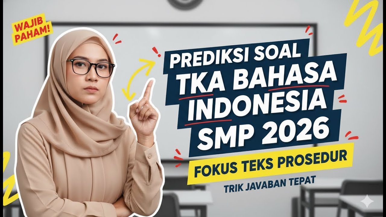 Prediksi Soal TKA Bahasa Indoneisa SMP 2026 | Fokus Teks Prosedur + Trik Jawaban Tepat