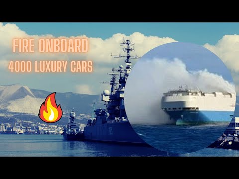 Felicity Ace Ship on Fire with Luxury Cars - Onboard Accident