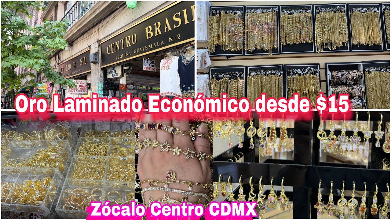 Nueva Joyería Oro laminado desde $15 😱 mayoreo y menudeo. Cerca del Zócalo