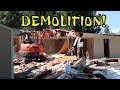 This Old House Demolition With a Mini Excavator