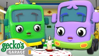 Truck Dinner Date | Gecko's Garage | Trucks For Children | Cartoons For Kids