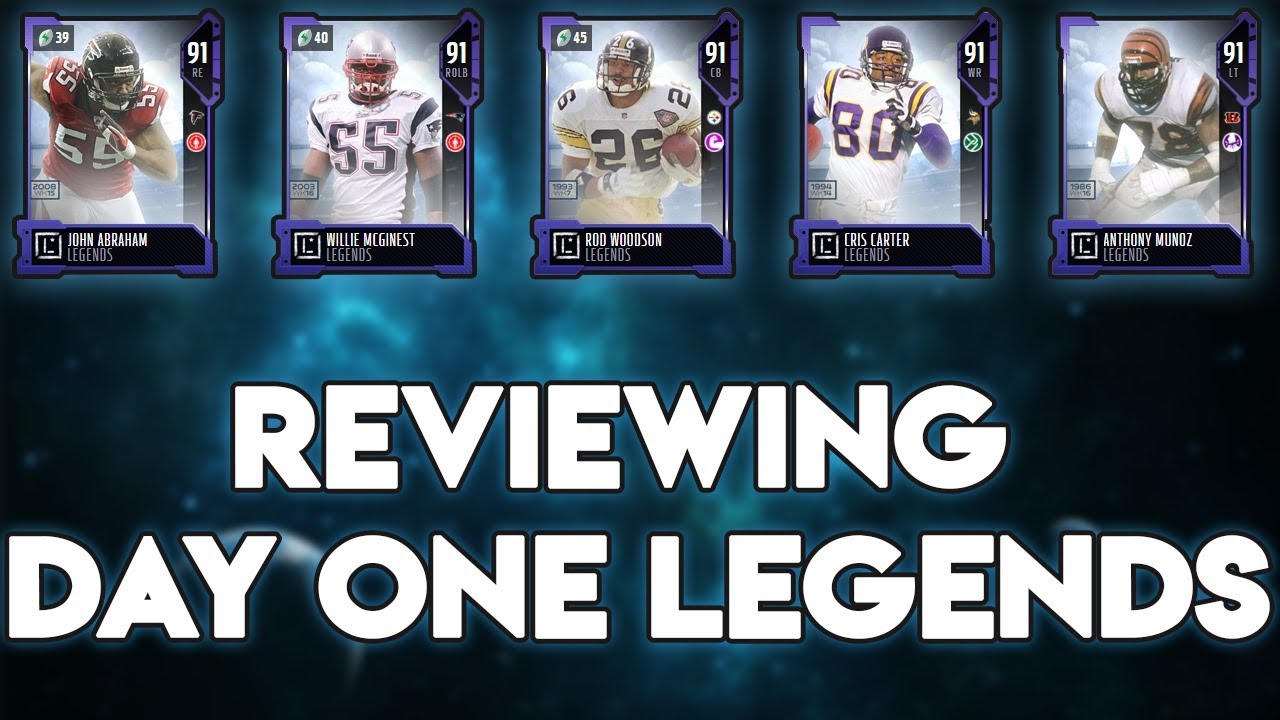 REVIEWING ALL DAY ONE LEGENDS IN MUT 18! | Madden 18 Ultimate Team