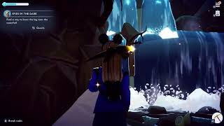 How to lower the log near the waterfall in Disney Dreamlight Valley - Eyes in the Dark