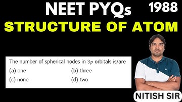 The number of spherical nodes in 3p orbitals is/are