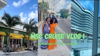 My 1st CRUISE EXPERIENCE😮‍💨🤩pt.1  ||NASSAU🇧🇸, life on board🌊 etc