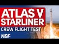 Ula atlas v launches starliner crew flight test