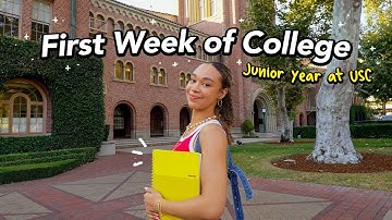 FIRST WEEK OF COLLEGE 📓 (new classes, grwm, USC film school, junior year)