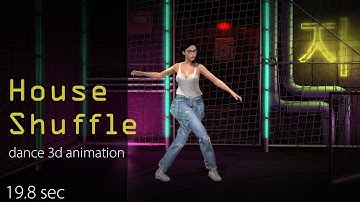 SL - House Shuffle - dance 3d animation for @secondlife #SecondLifeDance