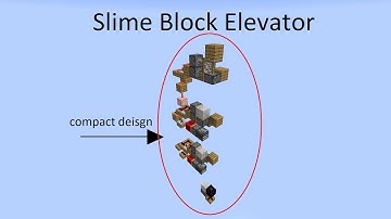 Compact slime block elevator tutorial (2x7)
