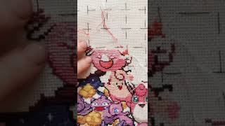 Chansey - epic Pokémon sampler cross stitch