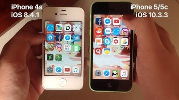 iPhone 4s iOS 8.4.1 vs iPhone 5/5c iOS 10.3.3