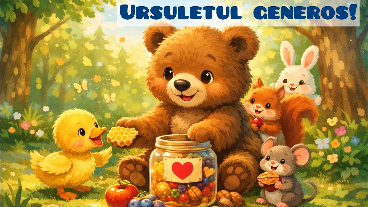 🧸Ursulețul generos! Poveste EDUCATIVĂ pentru copii! AUDIO!