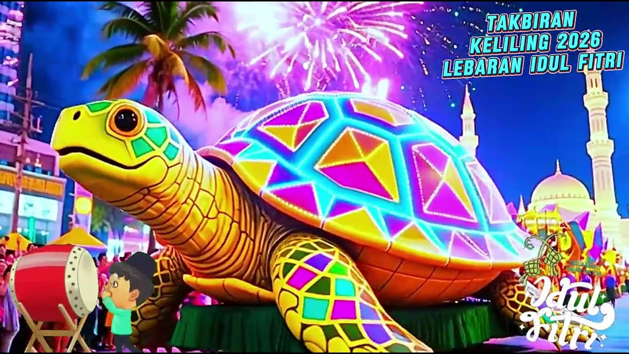 Takbiran Malam Idul Fitri 2026 🌙🎇  Truk Hias Animasi, Pawai Takbir & Lebaran Meriah seru sekali #3