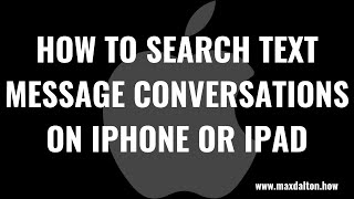 How to Search Text Message Conversations on iPhone or iPad screenshot 5