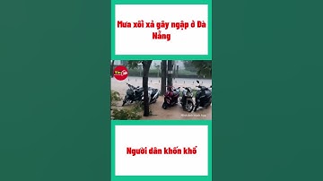 Mưa xối xả nhiều nơi ở Đà Nẵng ngập nặng trở lại, người dân khốn khổ #shorts  #tintuc #tin