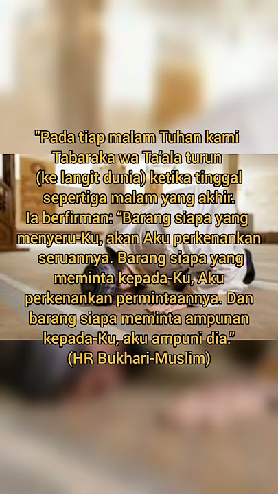 Dahsyatnya shalat Tahajud#shorts