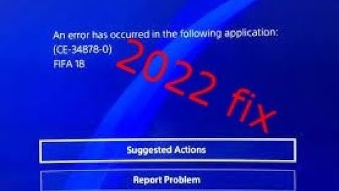 How to fix ps4 error code ce-34719-4
