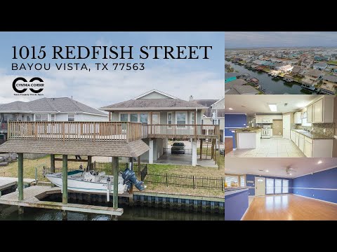 1015 Redfish St., Bayou Vista, TX | Canal Front Home | STR | Galveston Real Estate | Vacation