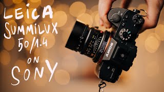 Using Leica Summilux 50/1.4 on Sony A7RIII / A7C cameras for weddings