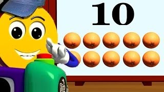 Learn Numbers 1-10 By Counting Oranges Pictrain