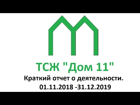 отчет ТСЖ ноябрь 2018 - декабрь 2019 года ТСЖ