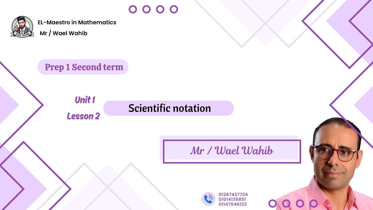Prep 1 💪 Second term 💪 Math 💪 unit 1 💪 Lesson 2 💪 Scientific notation ...